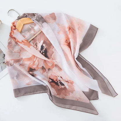 alalar-Scarf-Abaya Women Malaysia Tudung Bawal Flower Print Hijab New Design Headscarf