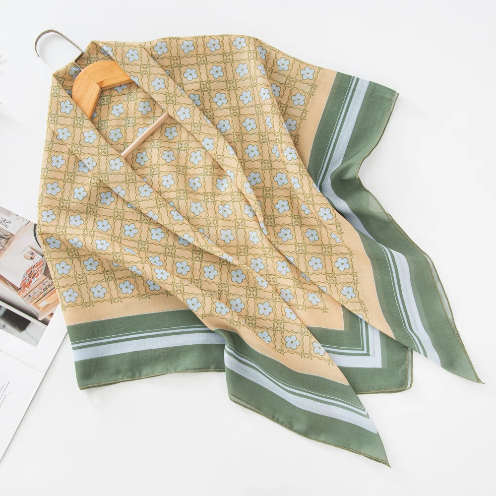 alalar-Scarf-Abaya Women Malaysia Tudung Bawal Flower Print Hijab New Design Headscarf