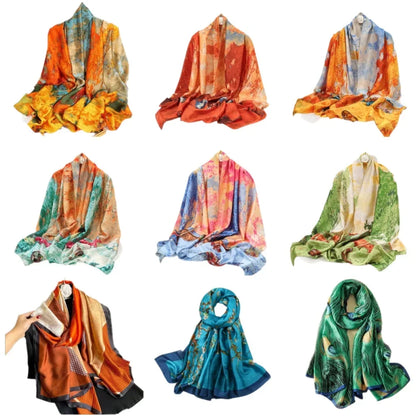 alalar-Women2024 New Satin Silk Shawl Hijab Headscarf