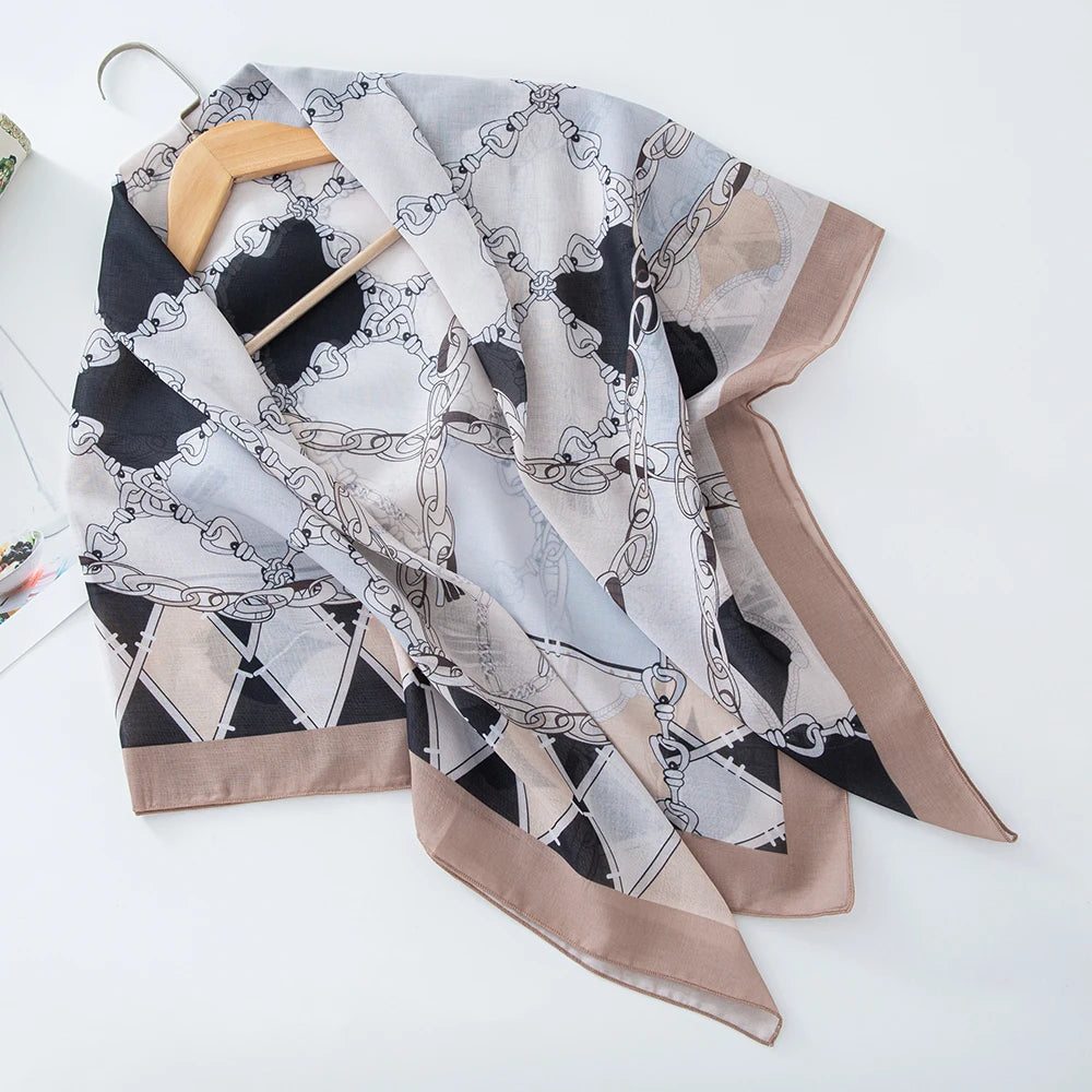 alalar-Scarf-Abaya Women Malaysia Tudung Bawal Flower Print Hijab New Design Headscarf