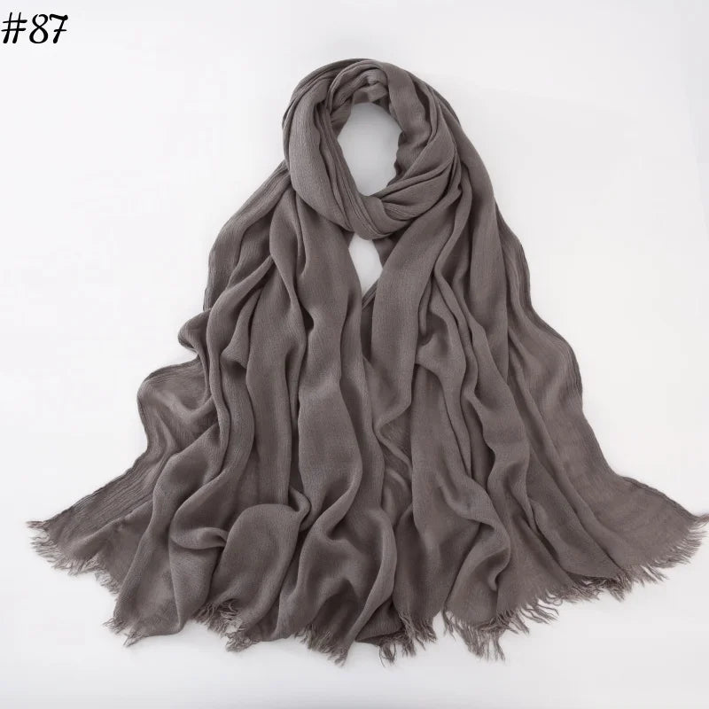 alalar | Soft Cotton Viscose Hijab – Multi-Color Lightweight Scarf - حجاب قطني بالوان متعددة