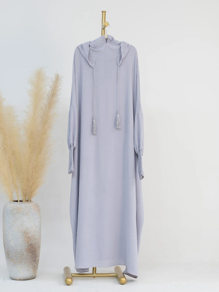 alalar | Hooded Ramadan Abaya Dress – Elegant Eid Jilbab Kaftan for Women