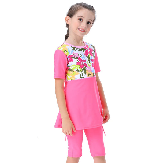 alalar | Girls’ Modest Two-Piece Swimwear – Conservative Sun-Protective Muslim Swimsuit