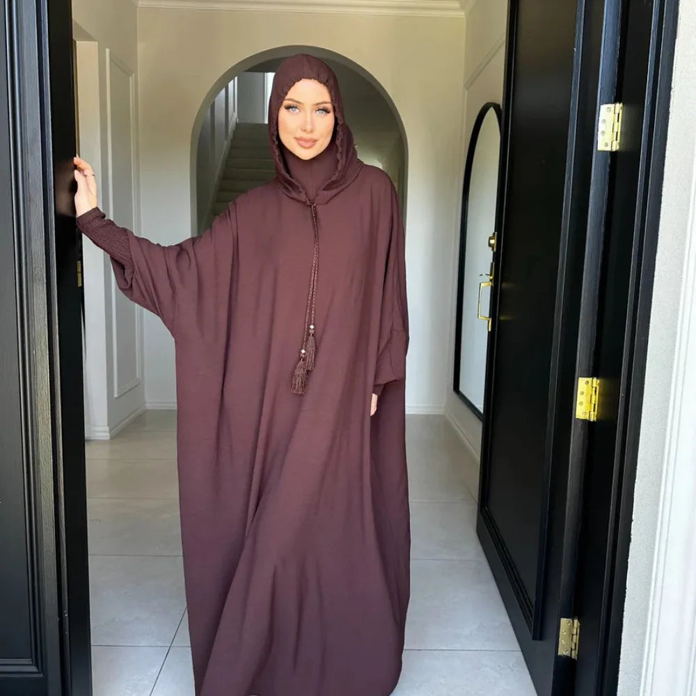 ALALAR | Hooded Jilbab Dress for Women – Eid Ramadan Morocco Kaftan Dubai Modest Long Robe 2026