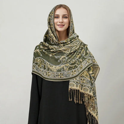 alalar | Bohemia Pashmina Hijab — Long Cashmere-Feel Shawl