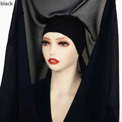 alalar | Chiffon Hijab with Built-In Magnets – Premium No-Pin Scarf with Undercap Turban