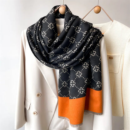 alalar-Women's Scarf Luxury Design Double sided Cashmere Feel Scarf Warm Scarf