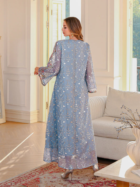 alalar-Scarf-Abaya Elegant Middle Eastern Abaya Robe for Women