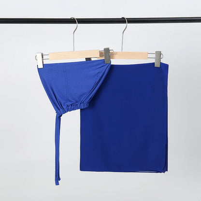 alalar-Scarf-Abaya Women2/Pcs  Muslem's Hijab With Matching Undercap Set