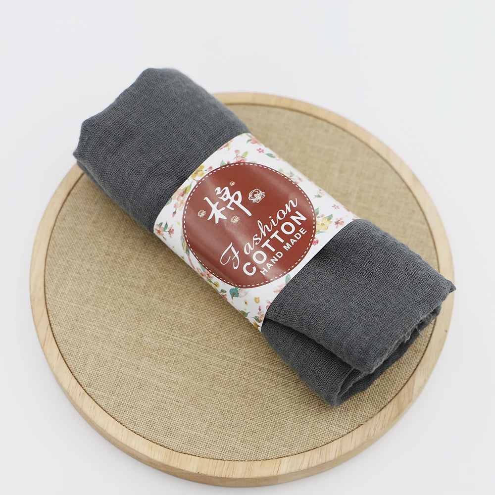 alalar-Big size  crinkle scarf for women soft cotton headscarf