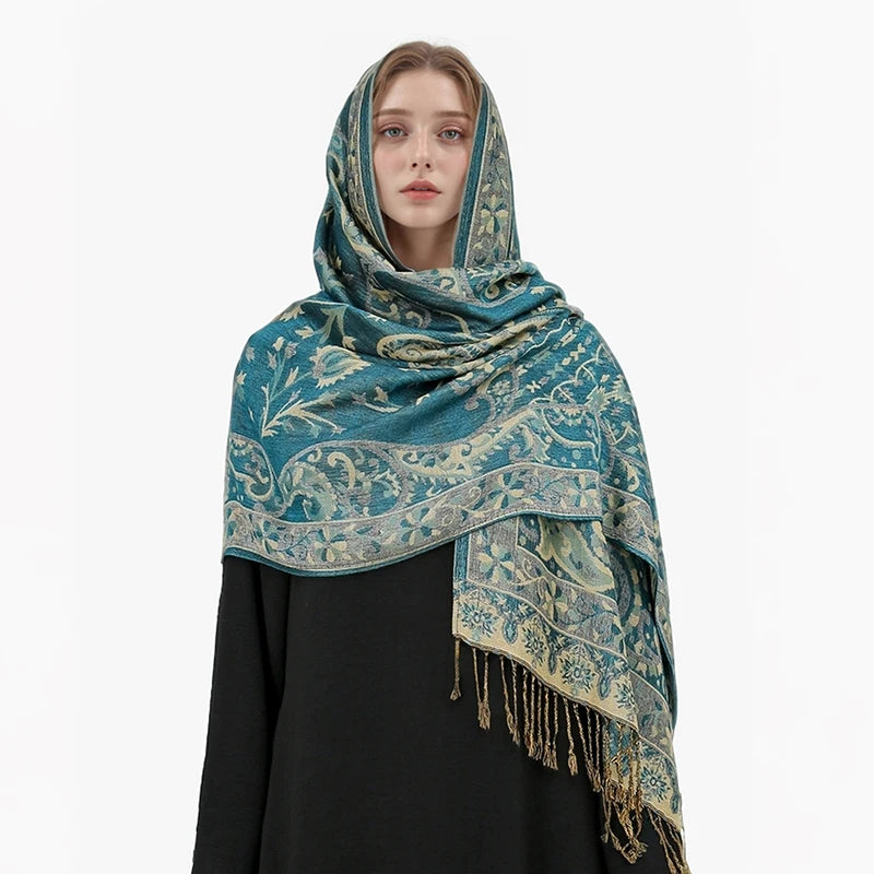 alalar | Bohemia Pashmina Hijab — Long Cashmere-Feel Shawl