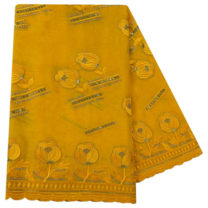 alalar | 100% Cotton Rayon Embroidered Scarf — Dubai Signature Style-اسيراد دبي