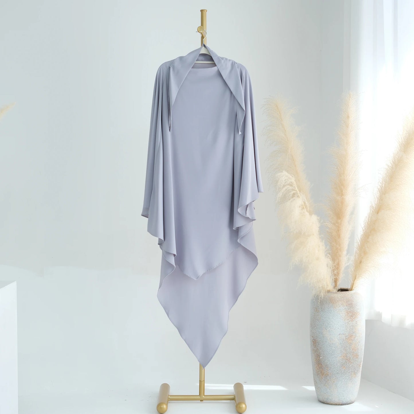 alalar-Extra-long Khimar Hijab Scarf for Muslim Women, Islamic Clothing Prayer Headcover, Dubai Turkish Hijabi Headscarf, Ramadan Eid