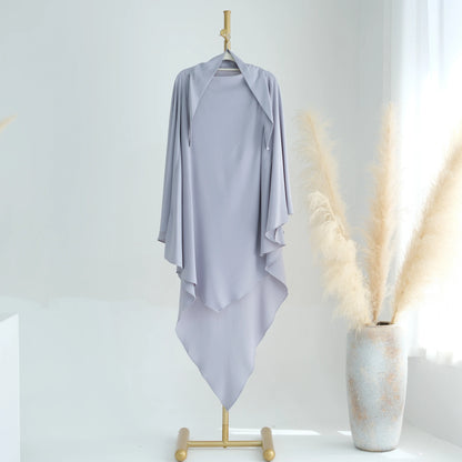 alalar-Extra-long Khimar Hijab Scarf for Muslim Women, Islamic Clothing Prayer Headcover, Dubai Turkish Hijabi Headscarf, Ramadan Eid