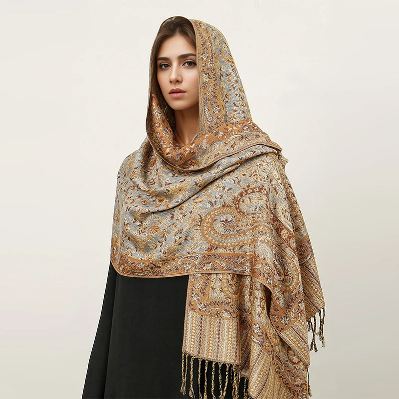 alalar | Bohemia Pashmina Hijab — Long Cashmere-Feel Shawl