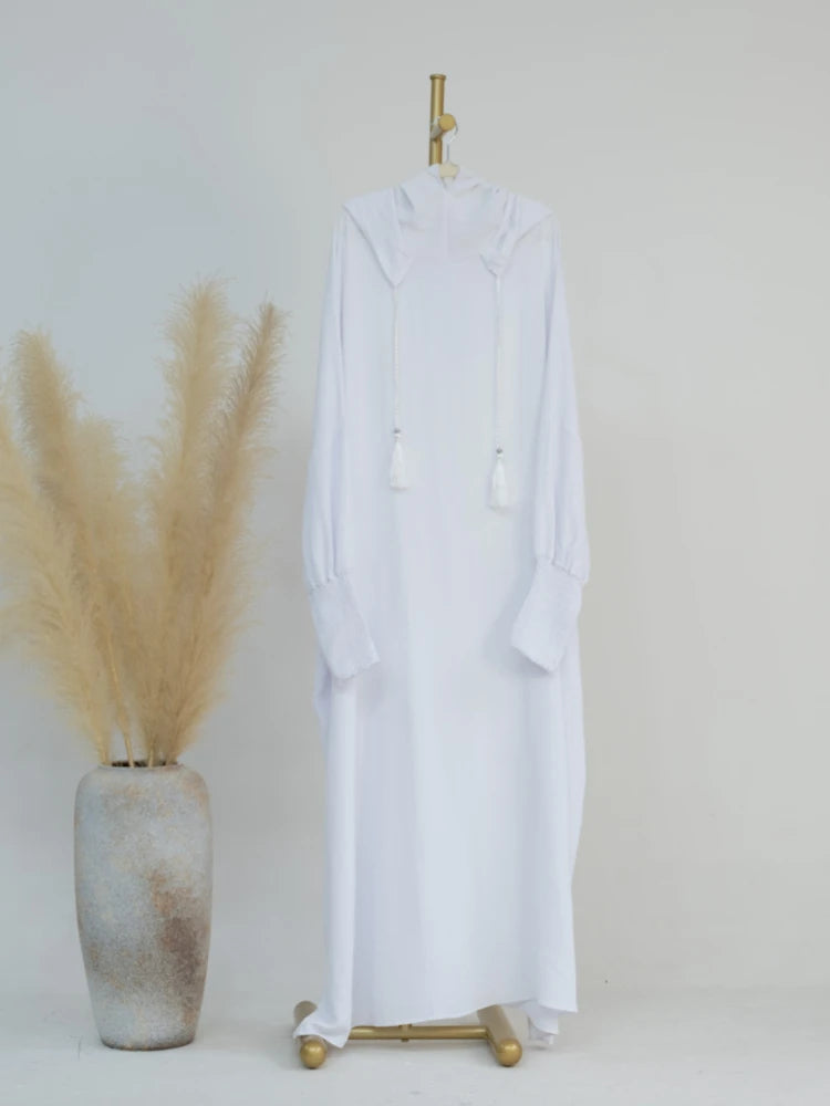 alalar | Hooded Ramadan Abaya Dress – Elegant Eid Jilbab Kaftan for Women