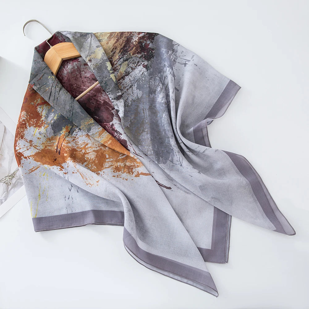 alalar-Scarf-Abaya Women Malaysia Tudung Bawal Flower Print Hijab New Design Headscarf