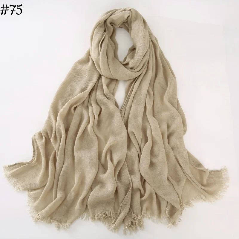 alalar | Soft Cotton Viscose Hijab – Multi-Color Lightweight Scarf - حجاب قطني بالوان متعددة