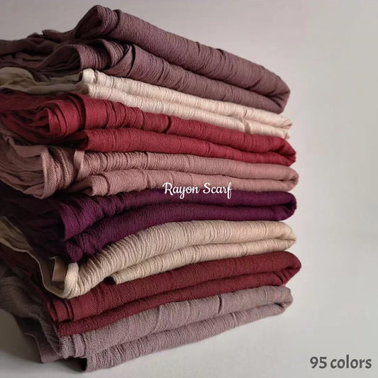 alalar | Soft Cotton Viscose Hijab – Multi-Color Lightweight Scarf - حجاب قطني بالوان متعددة