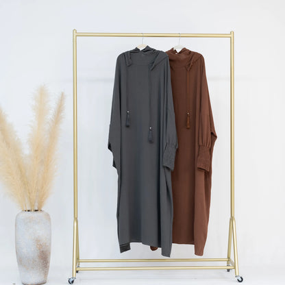 ALALAR | Hooded Jilbab Dress for Women – Eid Ramadan Morocco Kaftan Dubai Modest Long Robe 2026