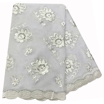 alalar| Embroidered Cotton Hijab Scarf – African Style Muslim Headscarf Dubai Modest Fashion