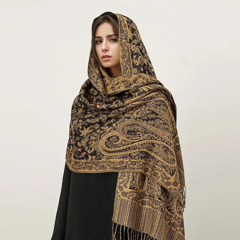 alalar | Bohemia Pashmina Hijab — Long Cashmere-Feel Shawl