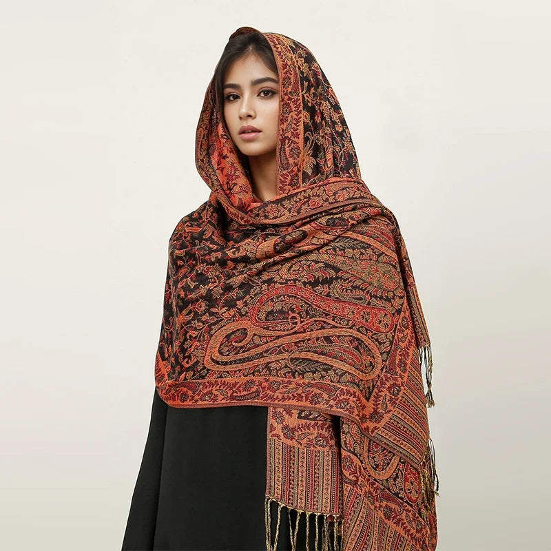 alalar | Bohemia Pashmina Hijab — Long Cashmere-Feel Shawl
