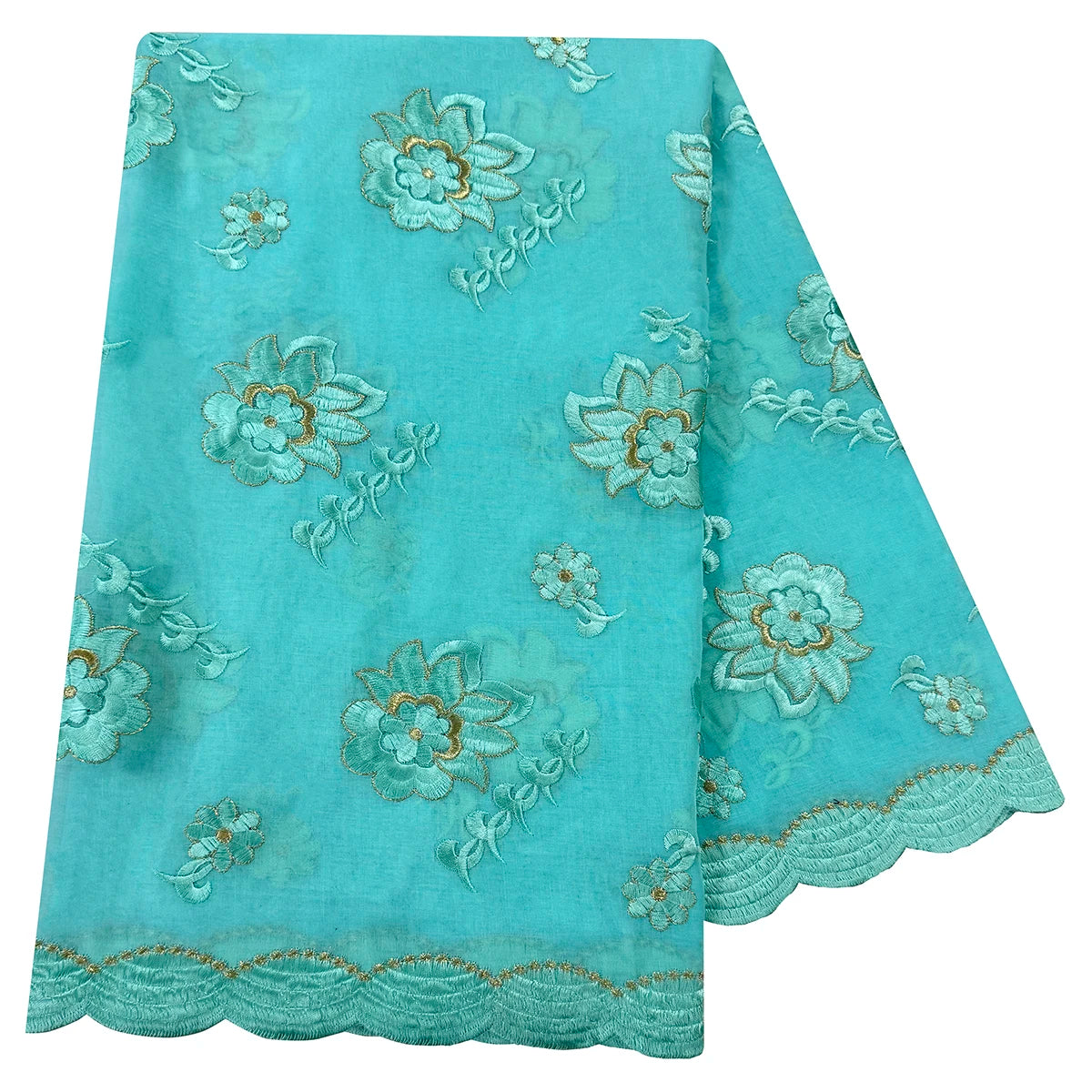 alalar| Embroidered Cotton Hijab Scarf – African Style Muslim Headscarf Dubai Modest Fashion