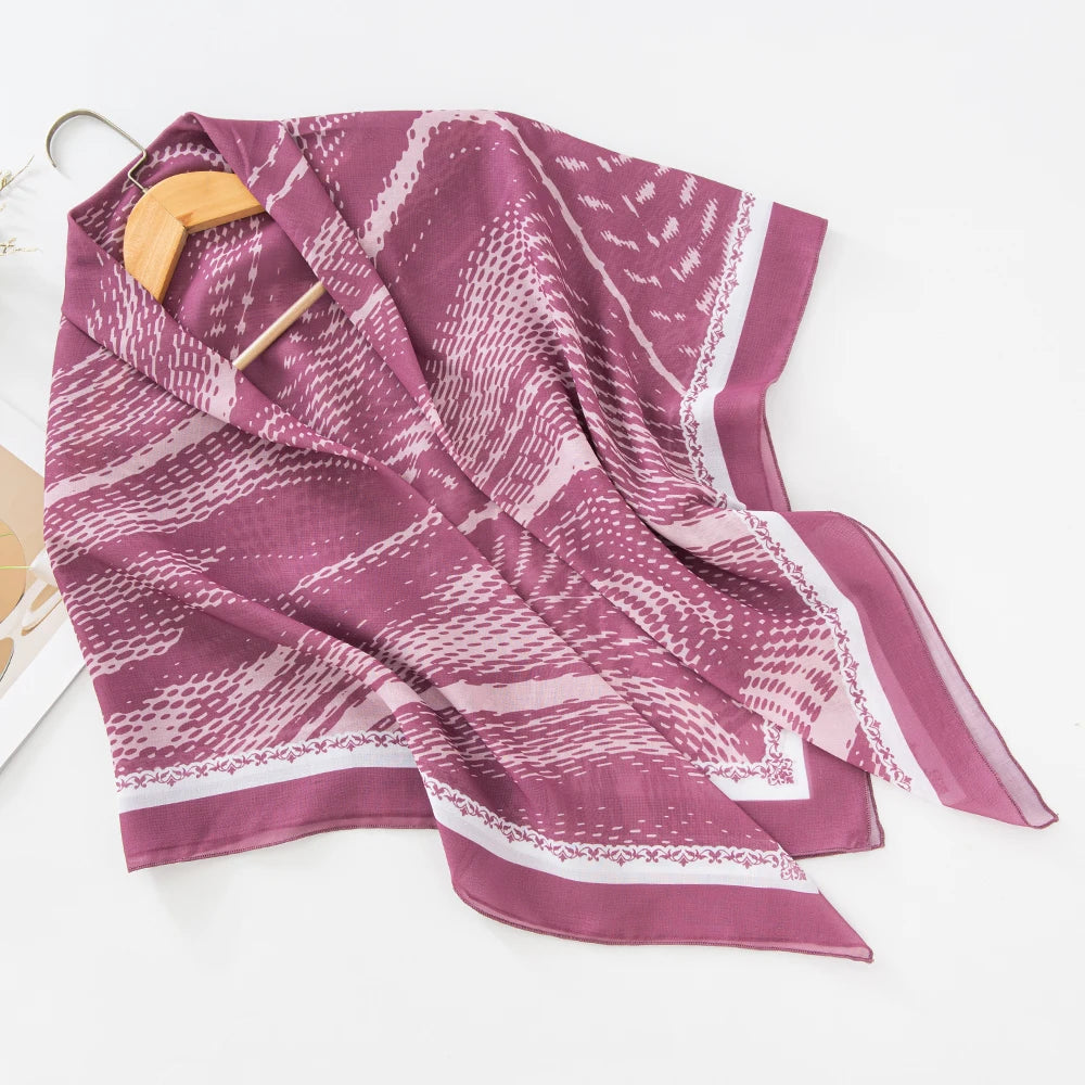 alalar-Scarf-Abaya Women Malaysia Tudung Bawal Flower Print Hijab New Design Headscarf