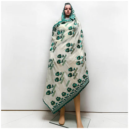 alalar | 100% Cotton Rayon Embroidered Scarf — Dubai Signature Style-اسيراد دبي
