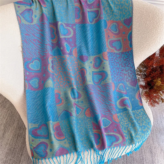 alalar- Women Cashmere Winter Scarves Muslim Ladies