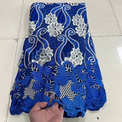 alalar | Luxury French Tulle Lace Fabric – 5 Yards African Wedding Embroidery Lace