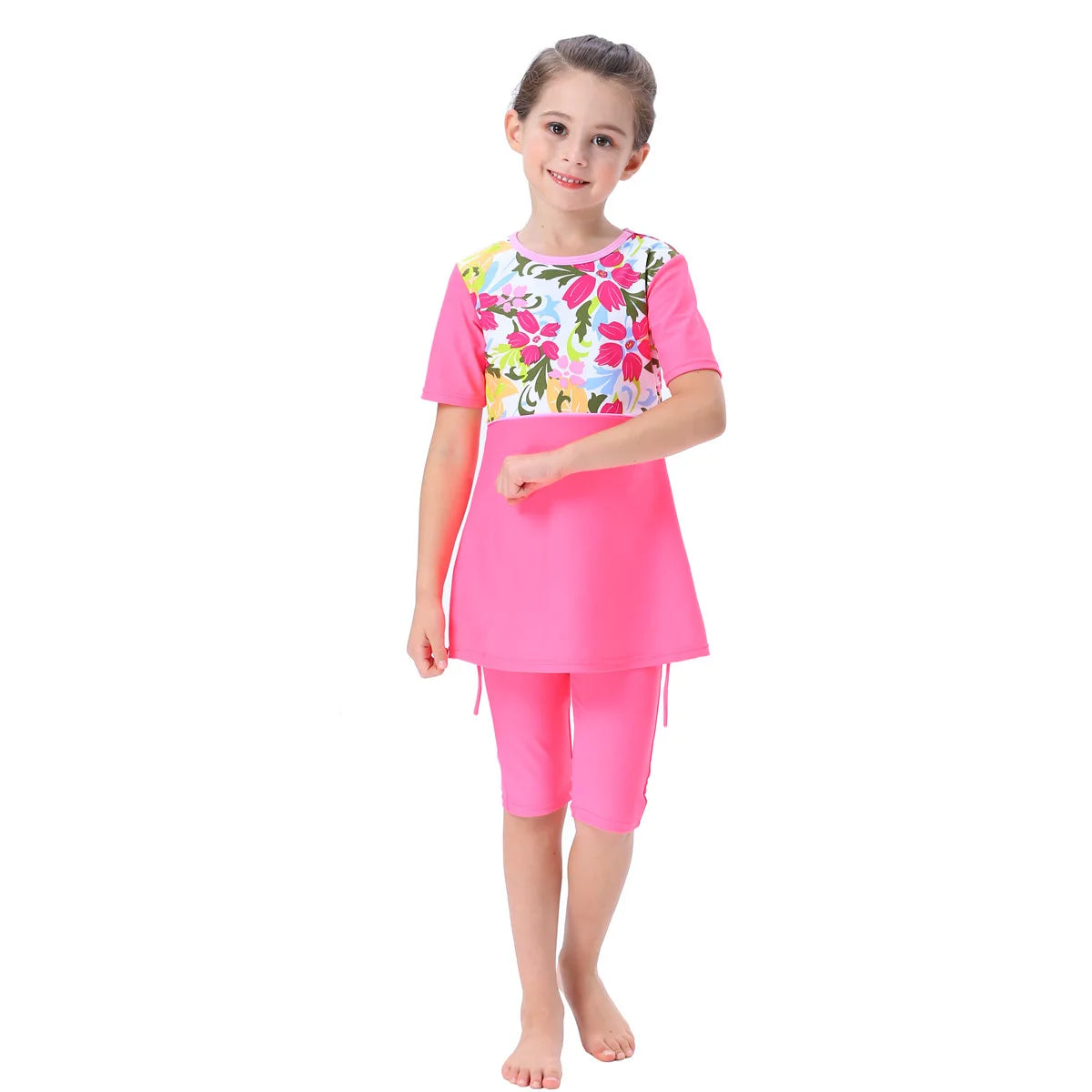 alalar | Girls’ Modest Two-Piece Swimwear – Conservative Sun-Protective Muslim Swimsuit