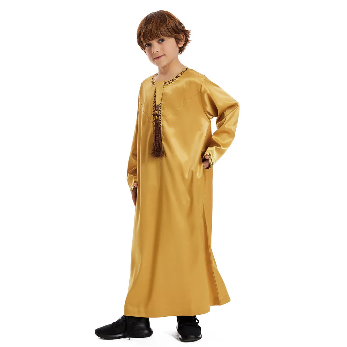 alalar | Kids Eid Jubba Thobe – Muslim Boys Prayer Abaya Robe