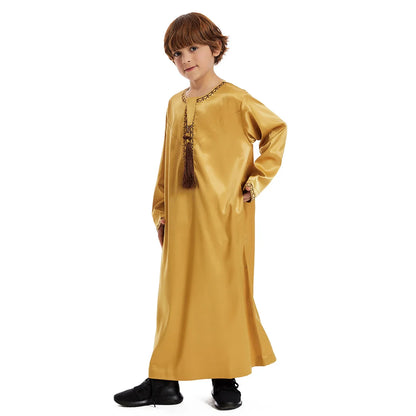 alalar | Kids Eid Jubba Thobe – Muslim Boys Prayer Abaya Robe
