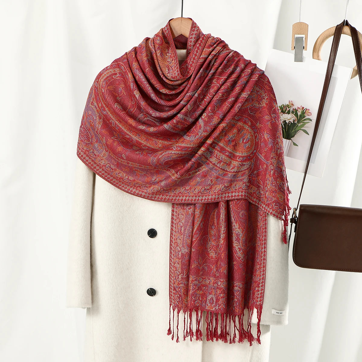 alalar-Paisley Pashmina Hijab