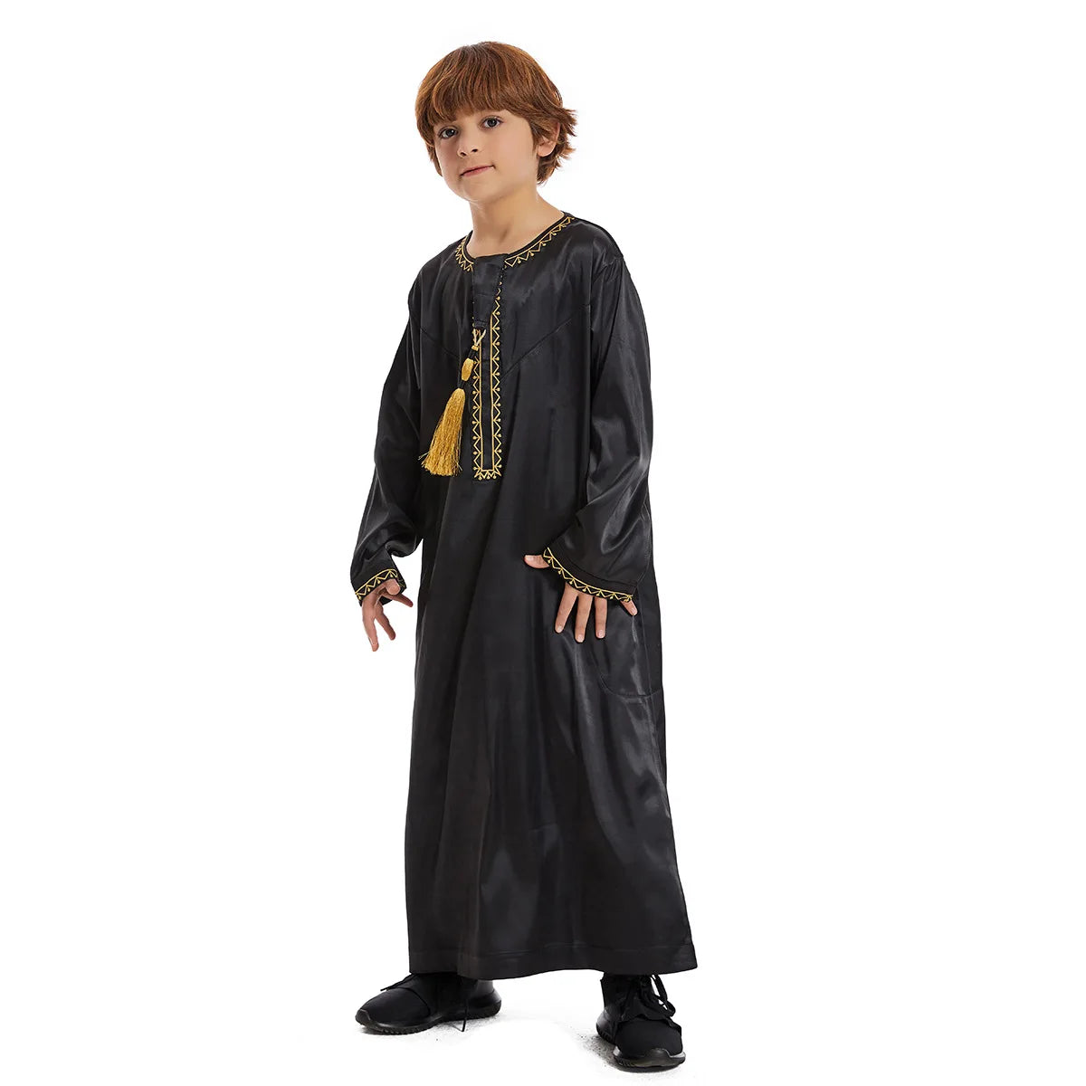 alalar | Kids Eid Jubba Thobe – Muslim Boys Prayer Abaya Robe