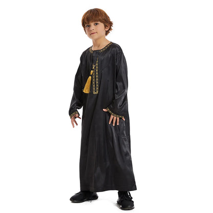 alalar | Kids Eid Jubba Thobe – Muslim Boys Prayer Abaya Robe