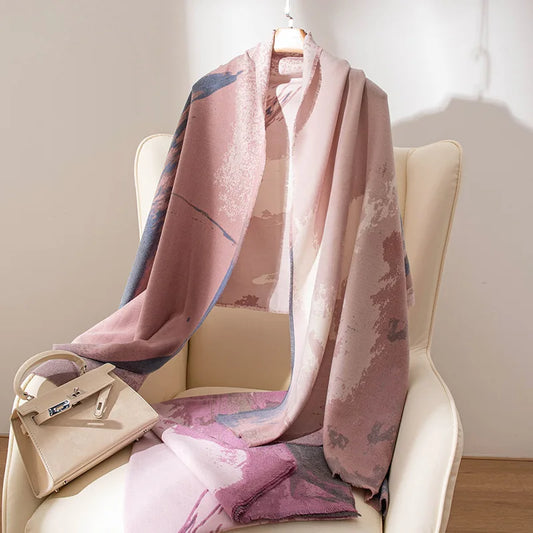 alalar | Light Luxury Winter Cashmere-Feel Shawl – High-End Warm & Versatile Scarf for Women