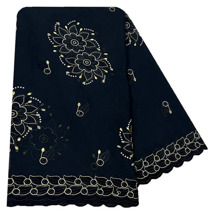 alalar | Embroidered Cotton Hijab Scarf – African & Dubai Style