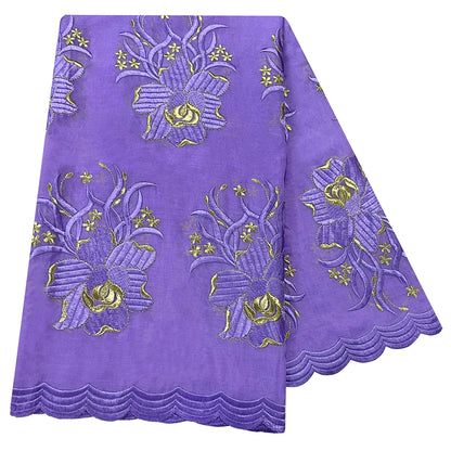 alalar | Premium Embroidered Cotton Hijab – African & Dubai Style Scarf