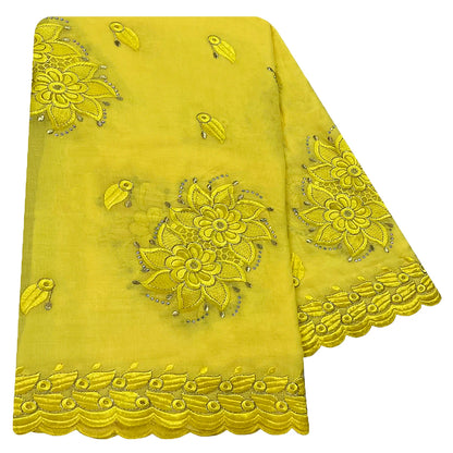 alalar | Embroidered Cotton Hijab Scarf – African & Dubai Style