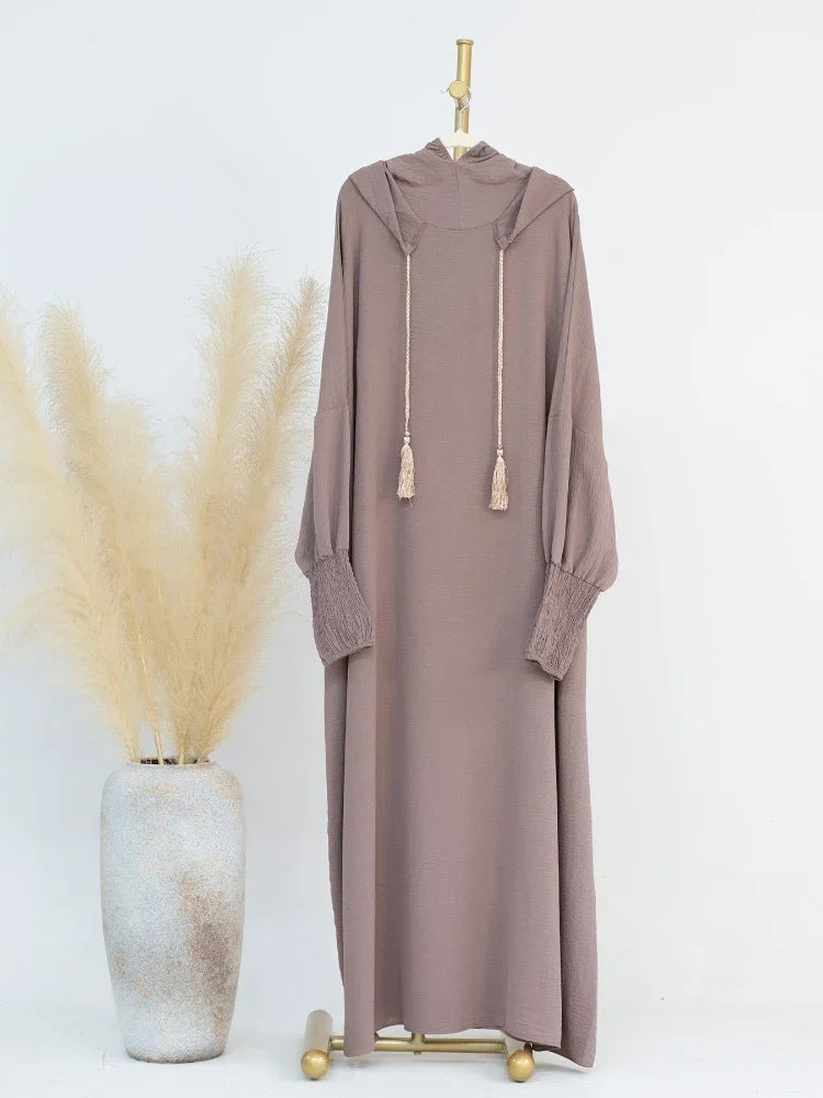 alalar | Hooded Ramadan Abaya Dress – Elegant Eid Jilbab Kaftan for Women