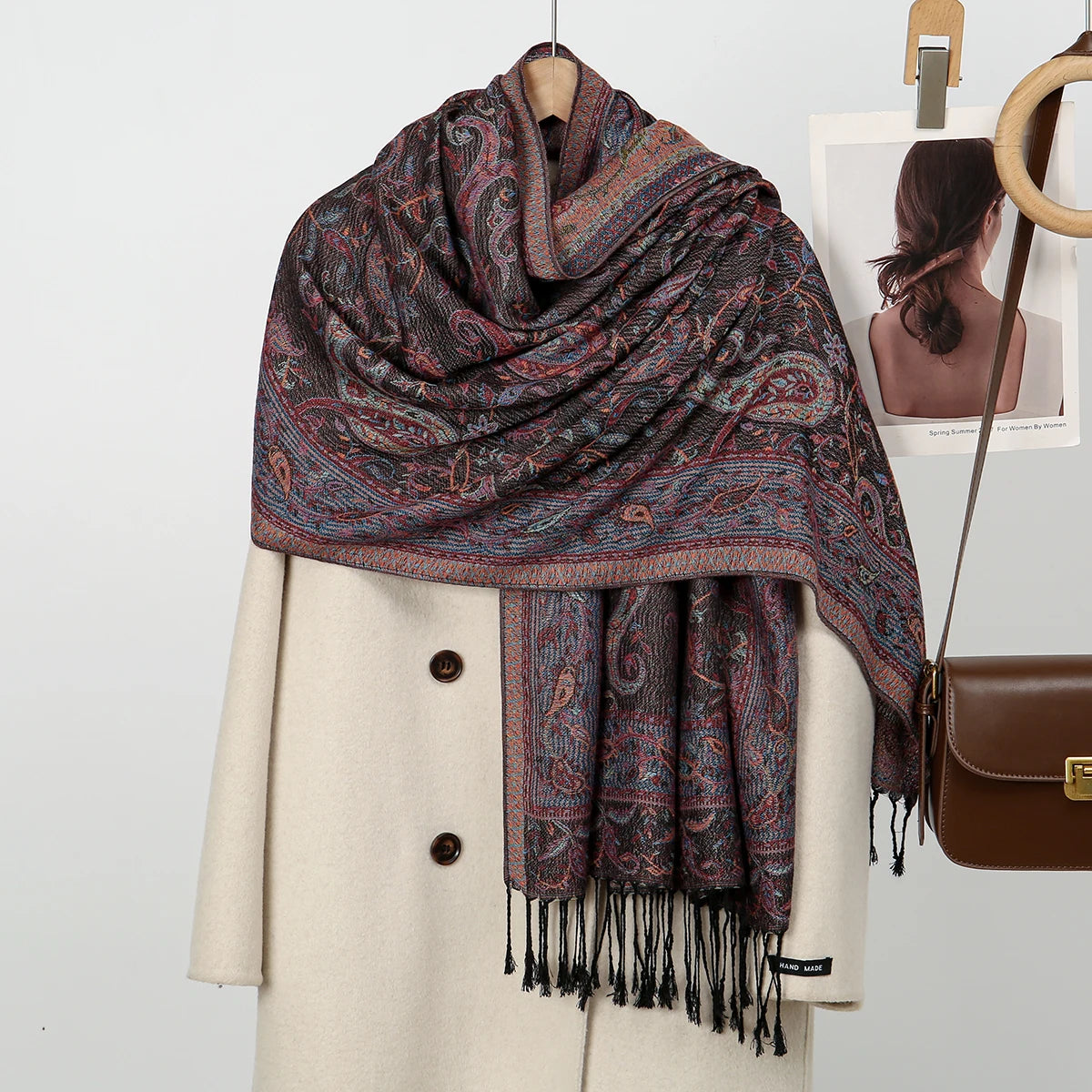 alalar-Paisley Pashmina Hijab