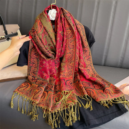 alalar | Bohemia Pashmina Hijab — Long Cashmere-Feel Shawl