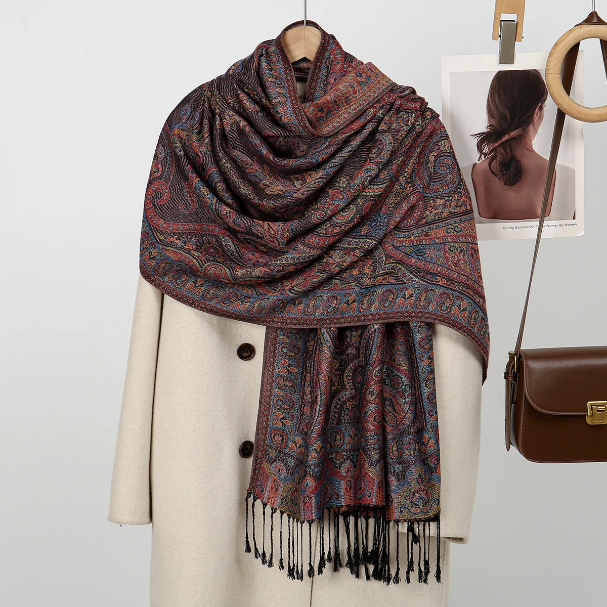 alalar-Paisley Pashmina Hijab