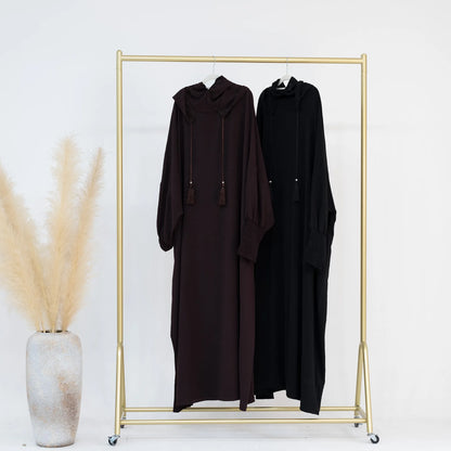 ALALAR | Hooded Jilbab Dress for Women – Eid Ramadan Morocco Kaftan Dubai Modest Long Robe 2026