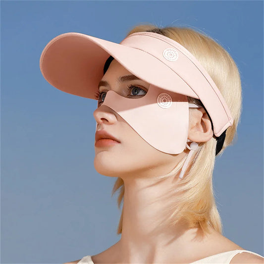 alalar-WomenSummer Ice Silk Face Mask Sunscreen
