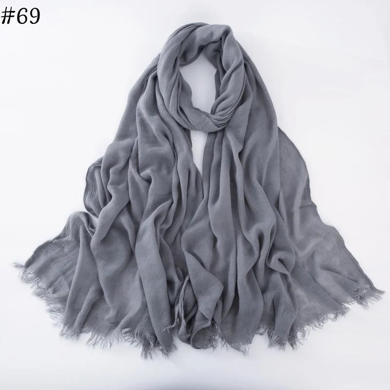 alalar | Soft Cotton Viscose Hijab – Multi-Color Lightweight Scarf - حجاب قطني بالوان متعددة