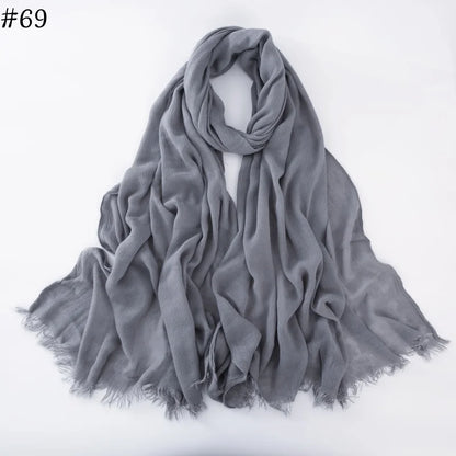 alalar | Soft Cotton Viscose Hijab – Multi-Color Lightweight Scarf - حجاب قطني بالوان متعددة
